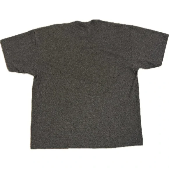 Nike Mens XL T-Shirt Charcoal Heather Gray Short Sleeve Embroidered Swoosh New - Picture 2 of 5